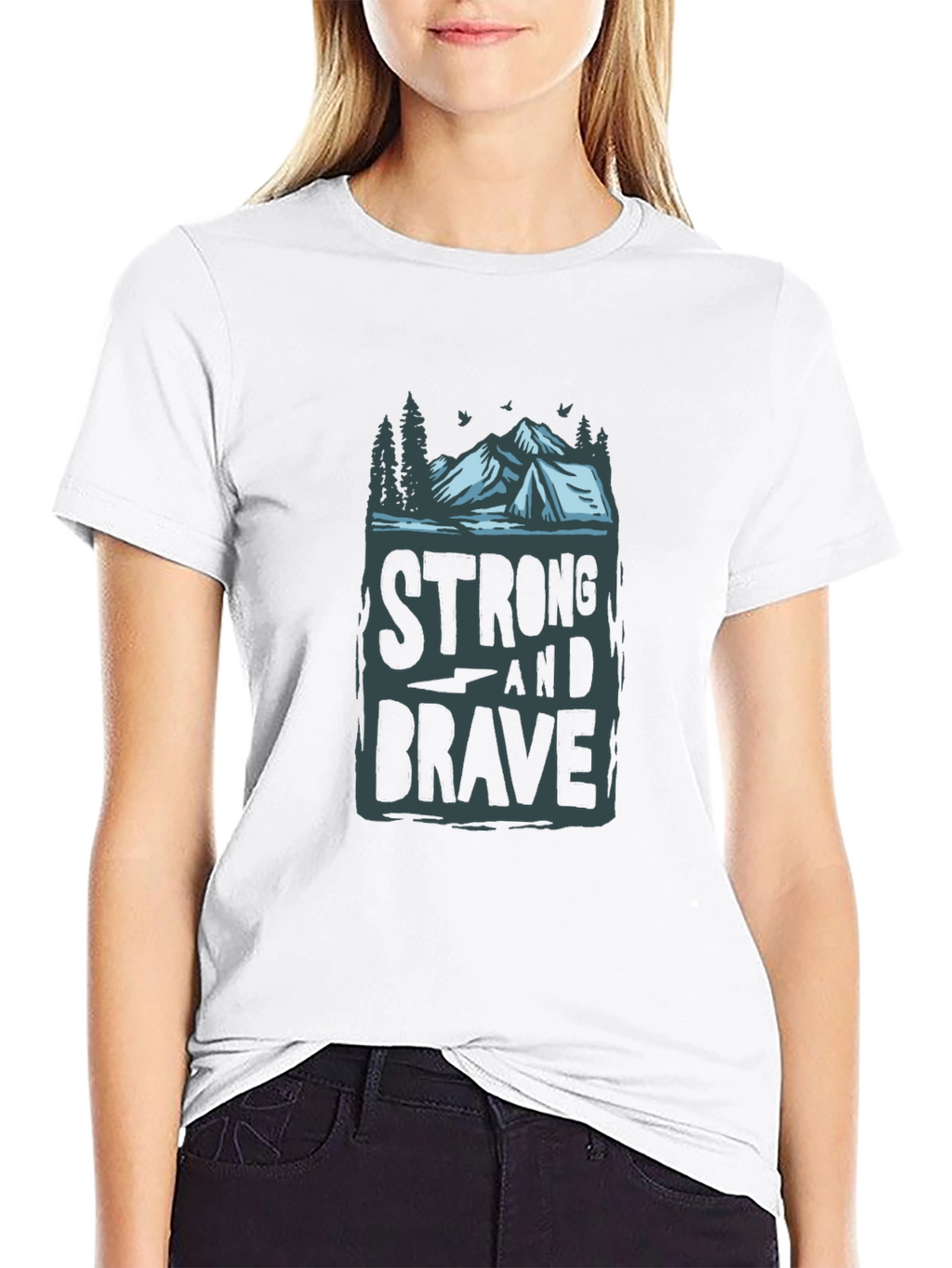 Strong & Brave Graphic Tee - Adventure Ready!