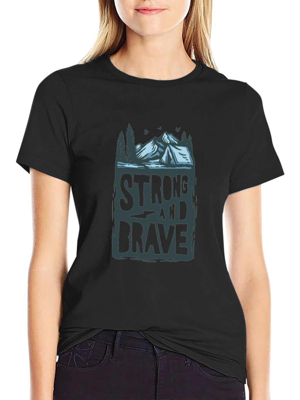 Strong & Brave Graphic Tee - Adventure Ready!