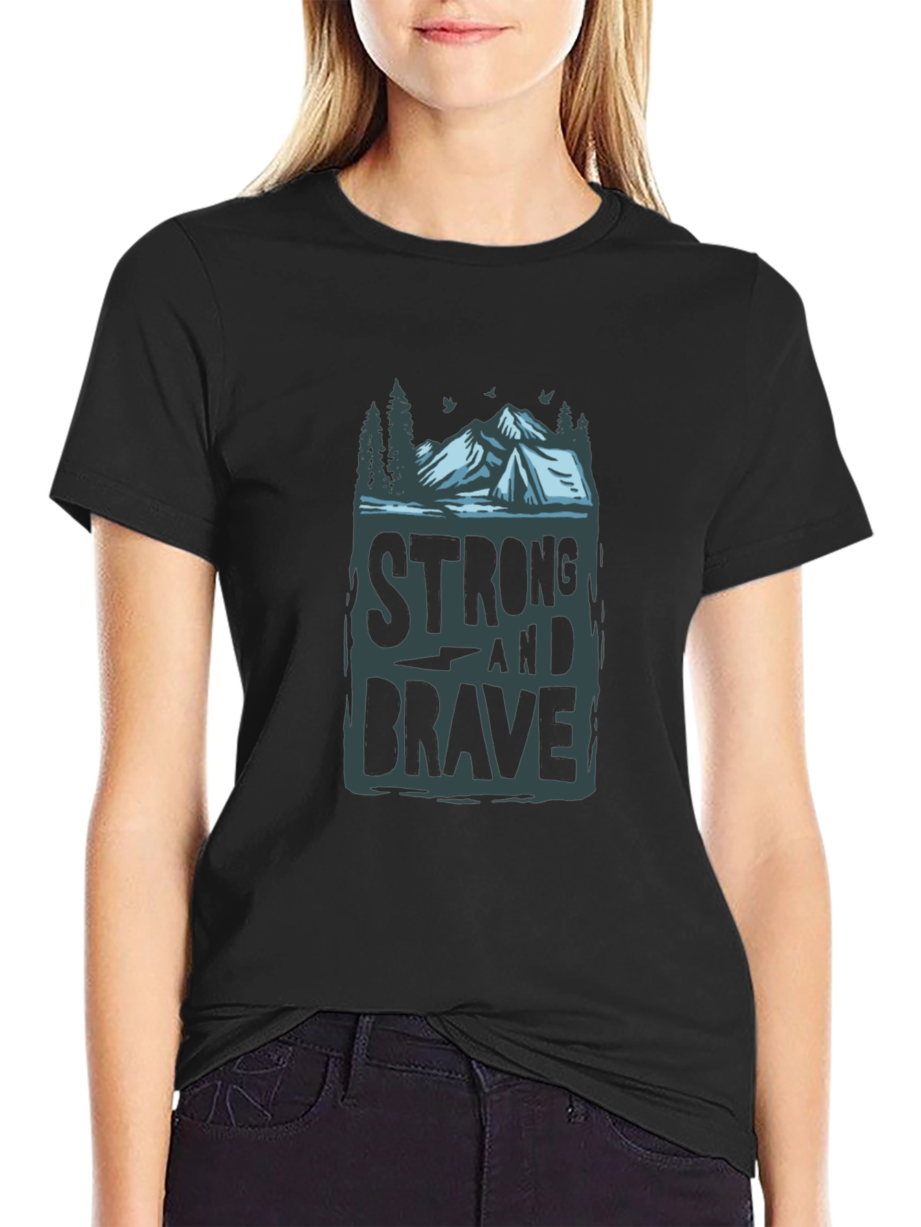 Strong & Brave Graphic Tee - Adventure Ready!
