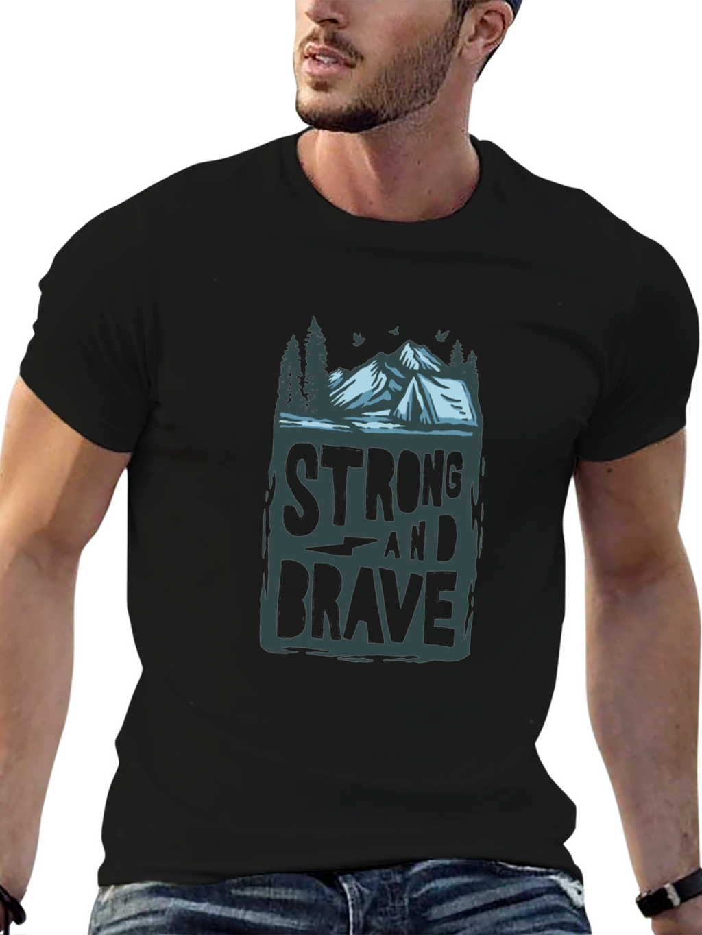 Strong & Brave Graphic Tee - Adventure Ready!