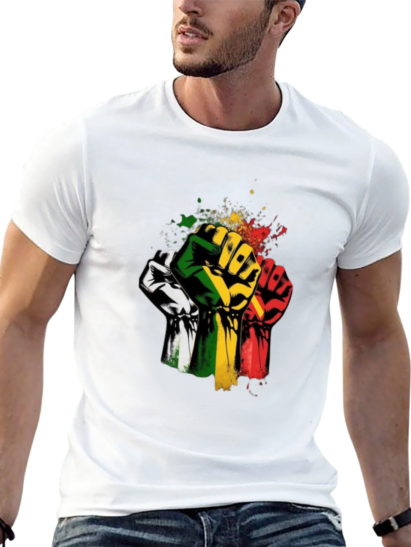 Empowered Fist Graphic T-Shirt - Black