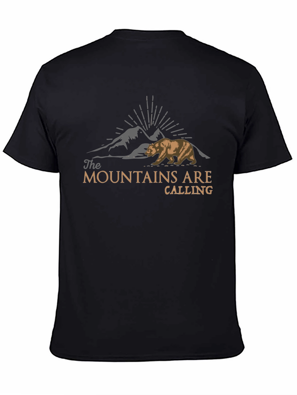 Mountains Are Calling Bear Graphic T-Shirt