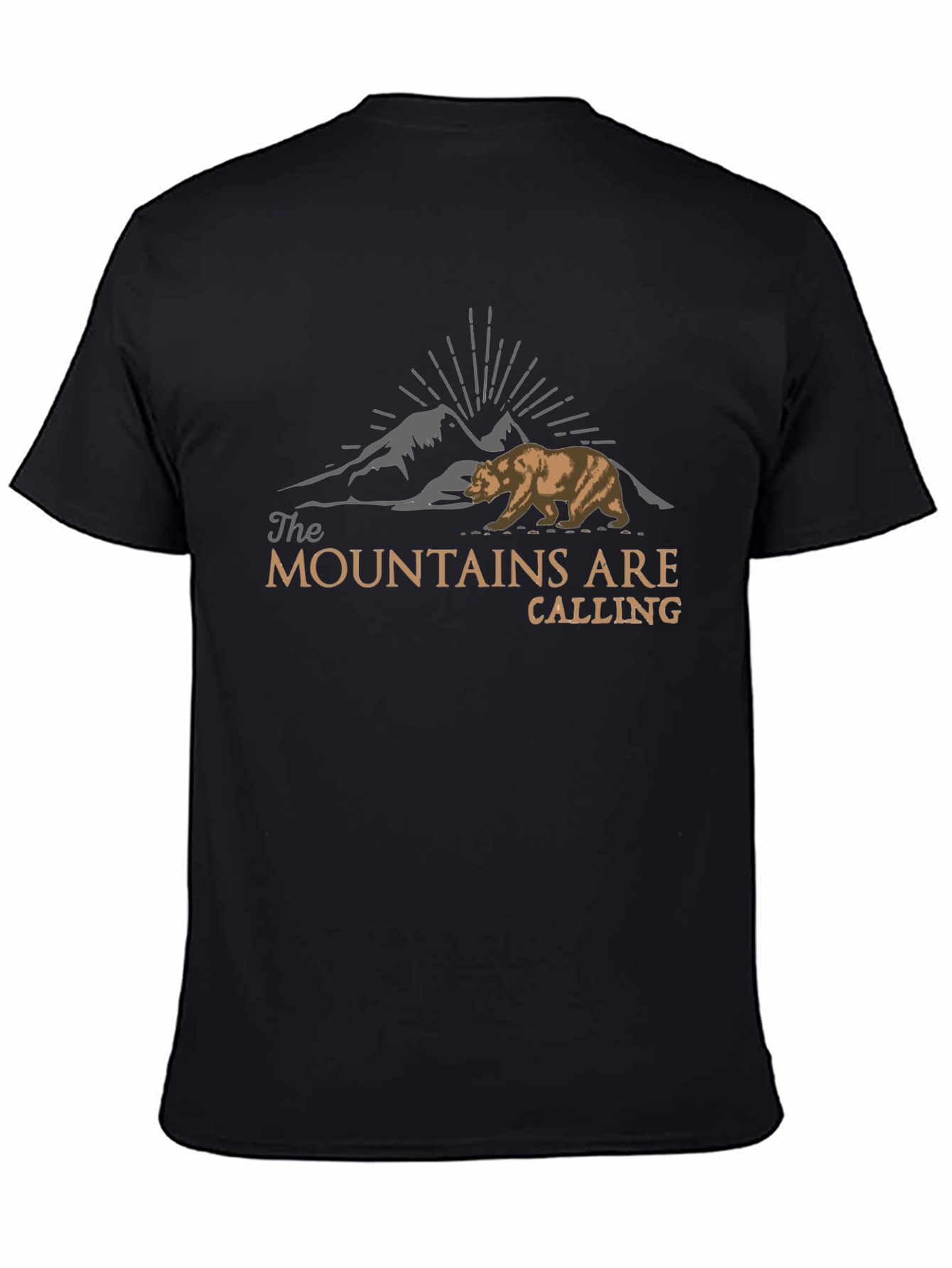 Mountains Are Calling Bear Graphic T-Shirt