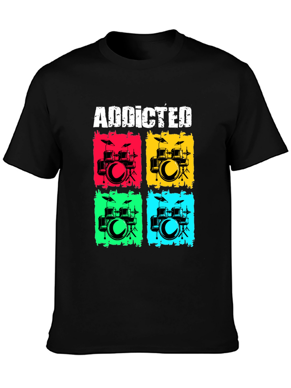Addicted Drums T-Shirt - Musician Tee