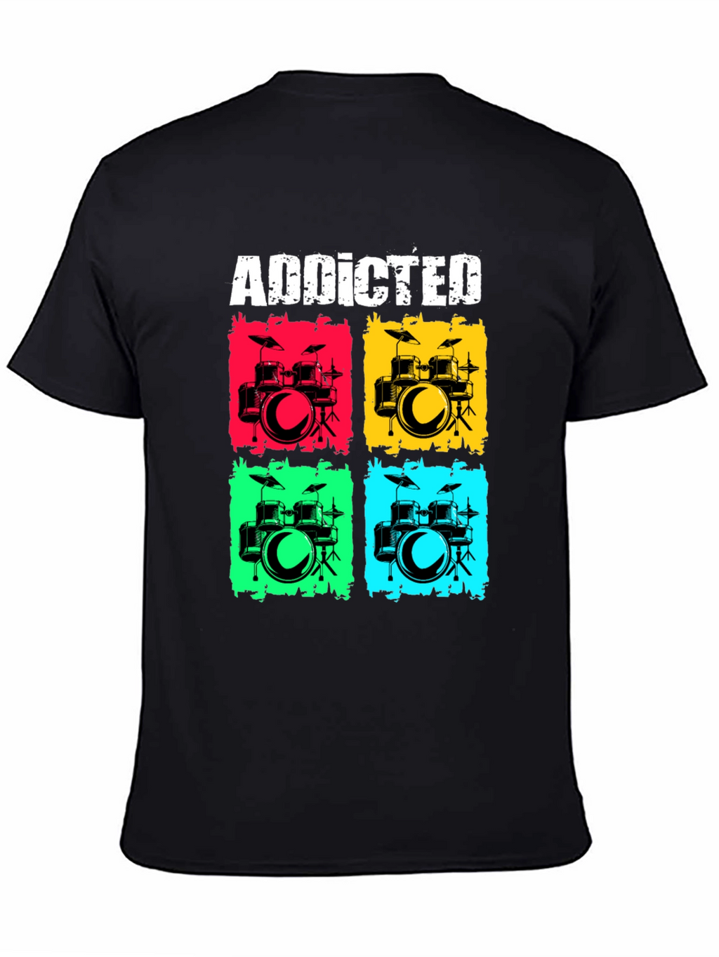 Addicted Drums T-Shirt - Musician Tee