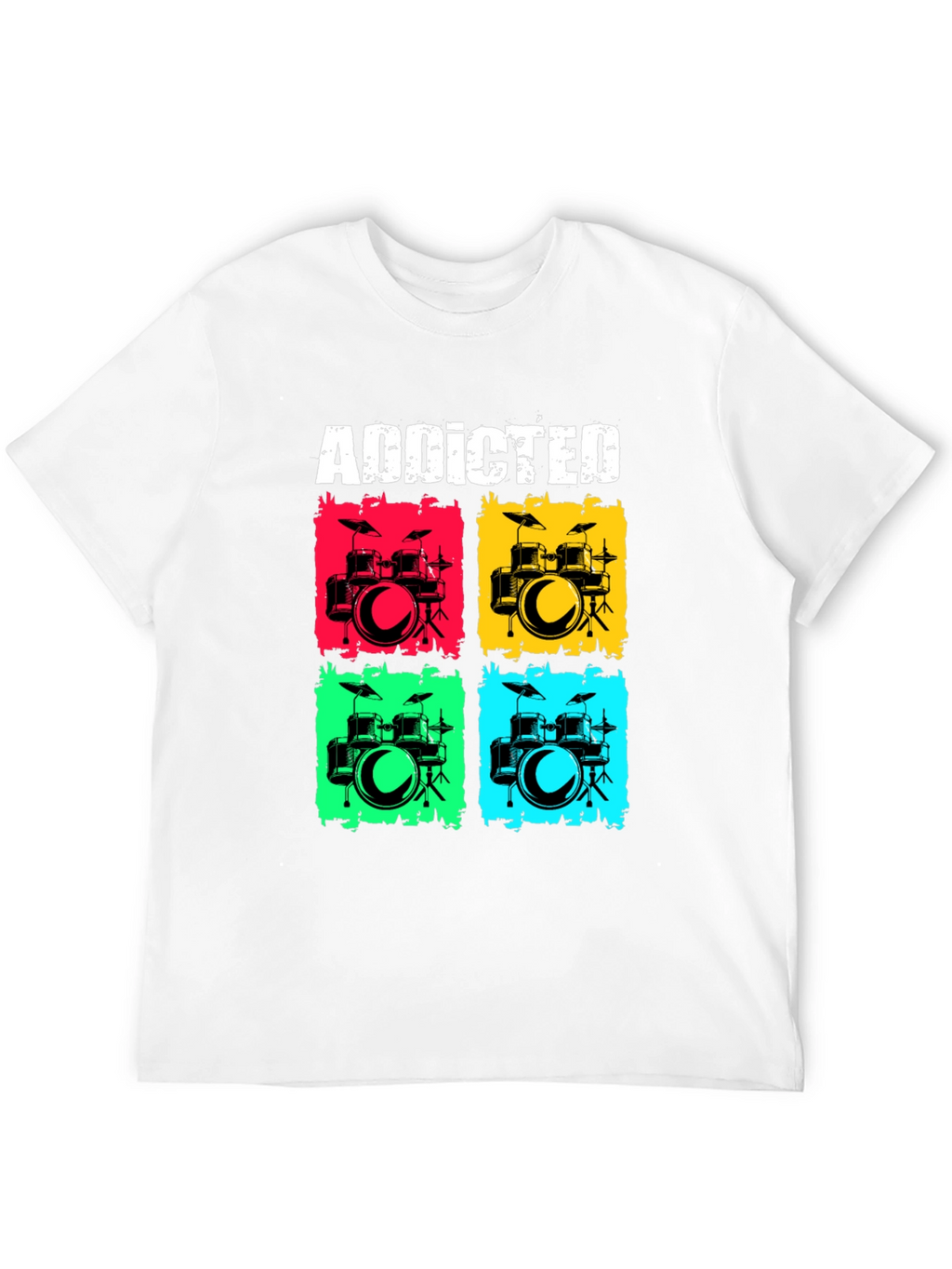 Addicted Drums T-Shirt - Musician Tee