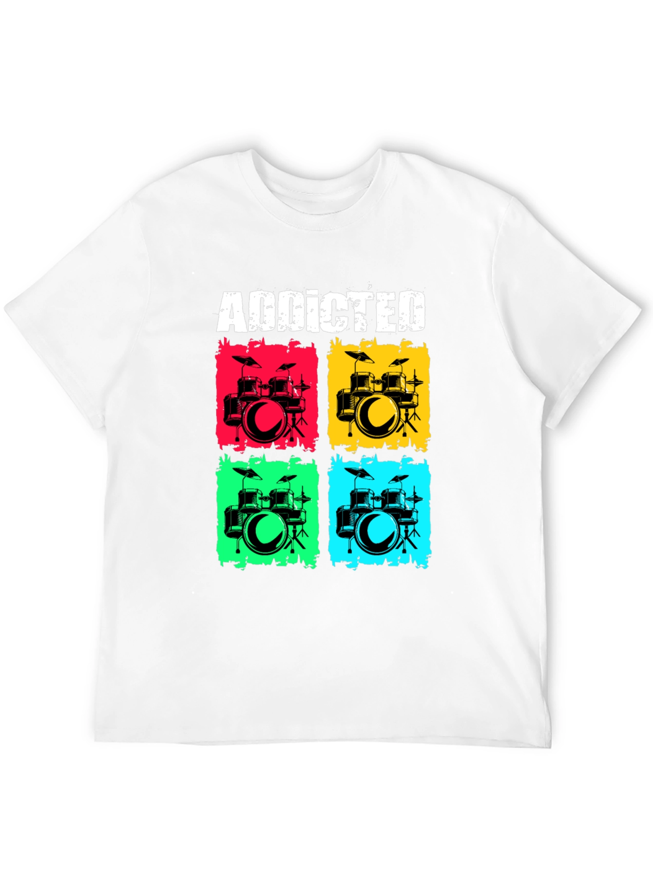 Addicted Drums T-Shirt - Musician Tee