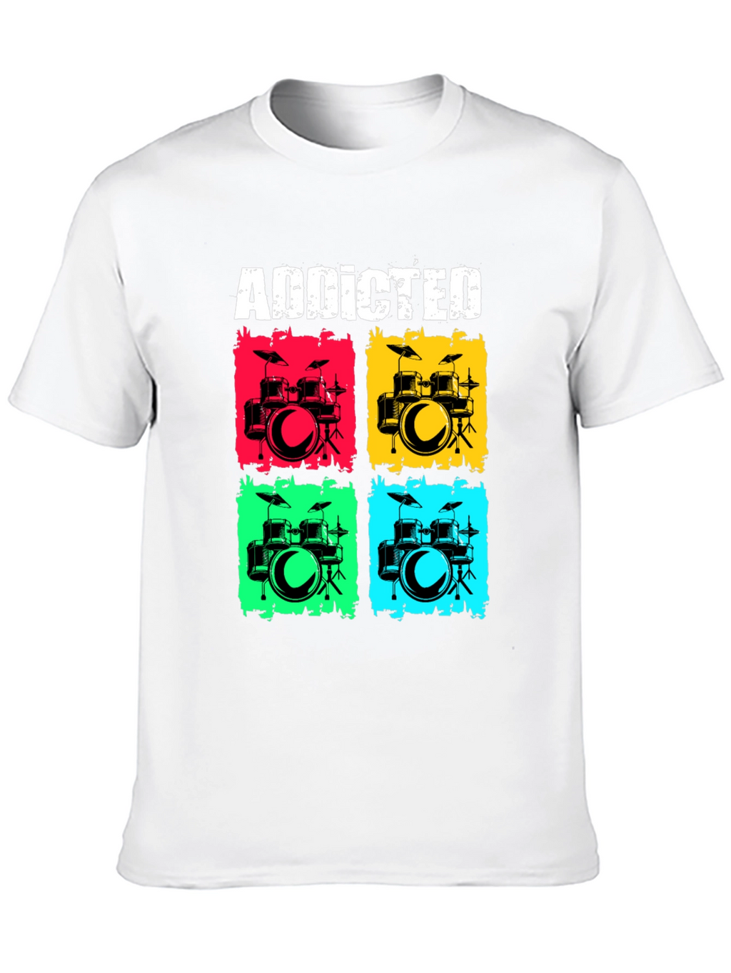 Addicted Drums T-Shirt - Musician Tee