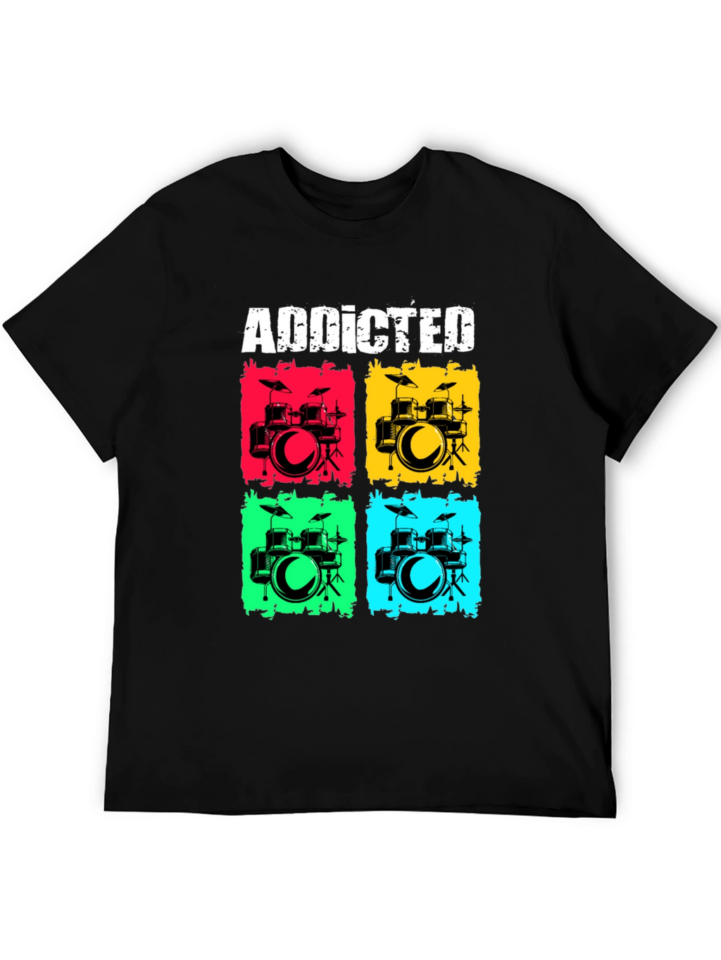 Addicted Drums T-Shirt - Musician Tee
