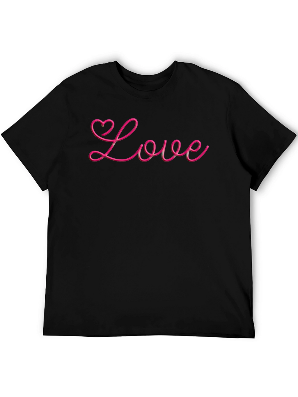 Love Heart Graphic Tee - Stylish Black T-Shirt