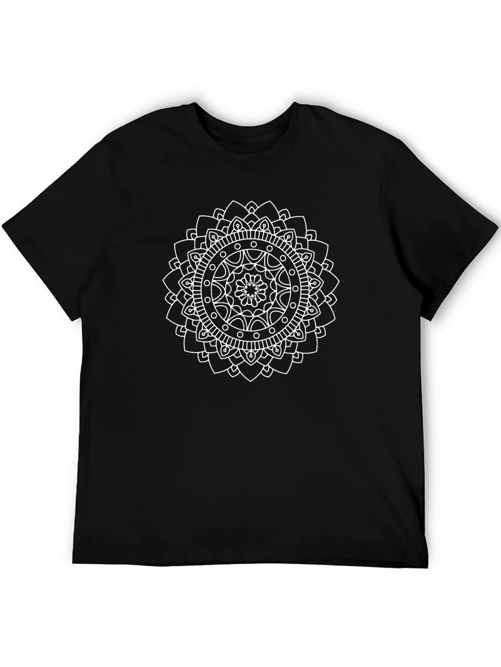 Black Mandala Graphic T-Shirt