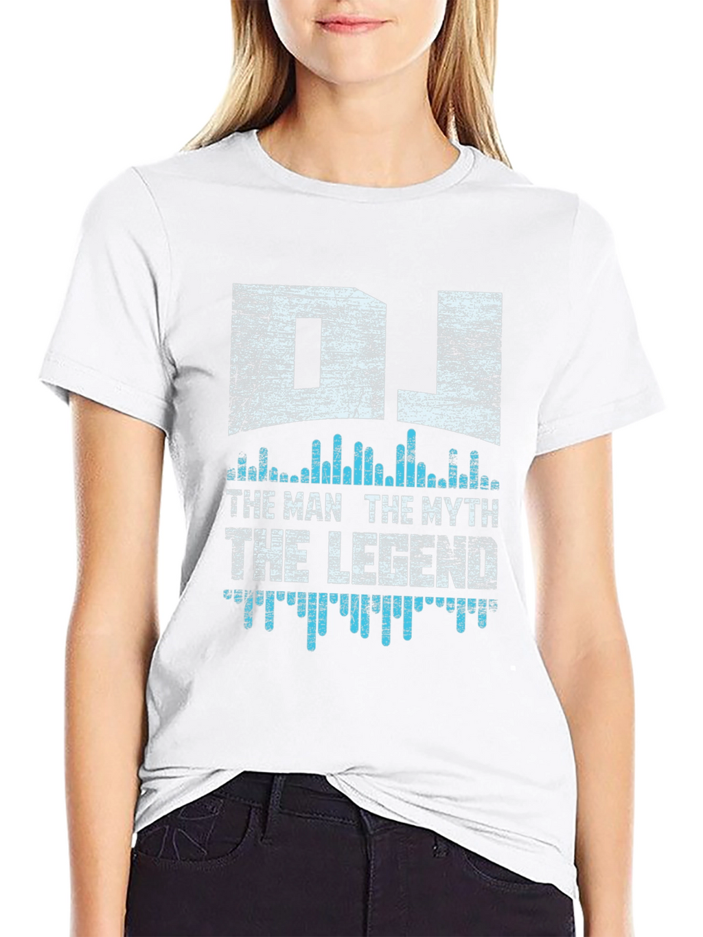 DJ The Man The Myth The Legend Black T-Shirt