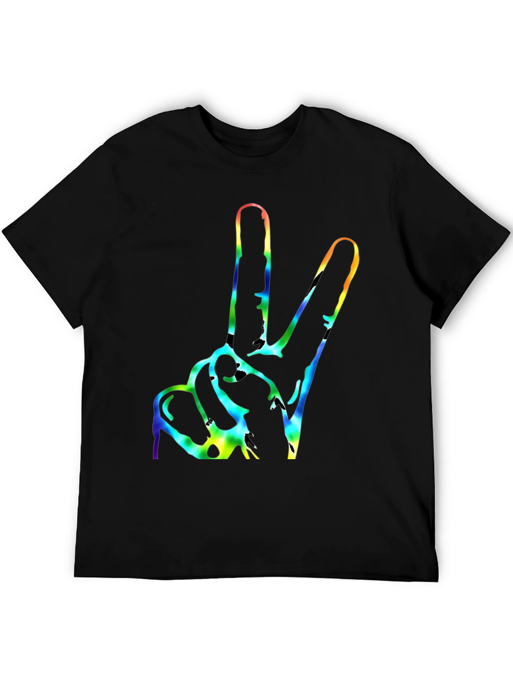 Peace Sign Tie Dye Graphic T-Shirt