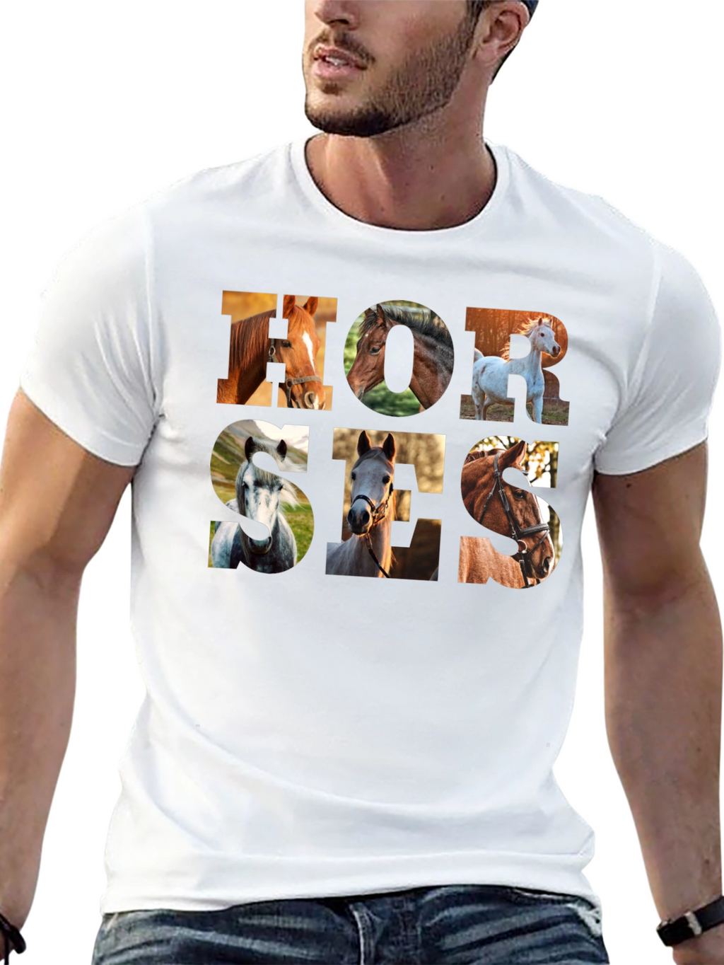 Horse Graphic T-Shirt - Unisex Crew Neck Tee