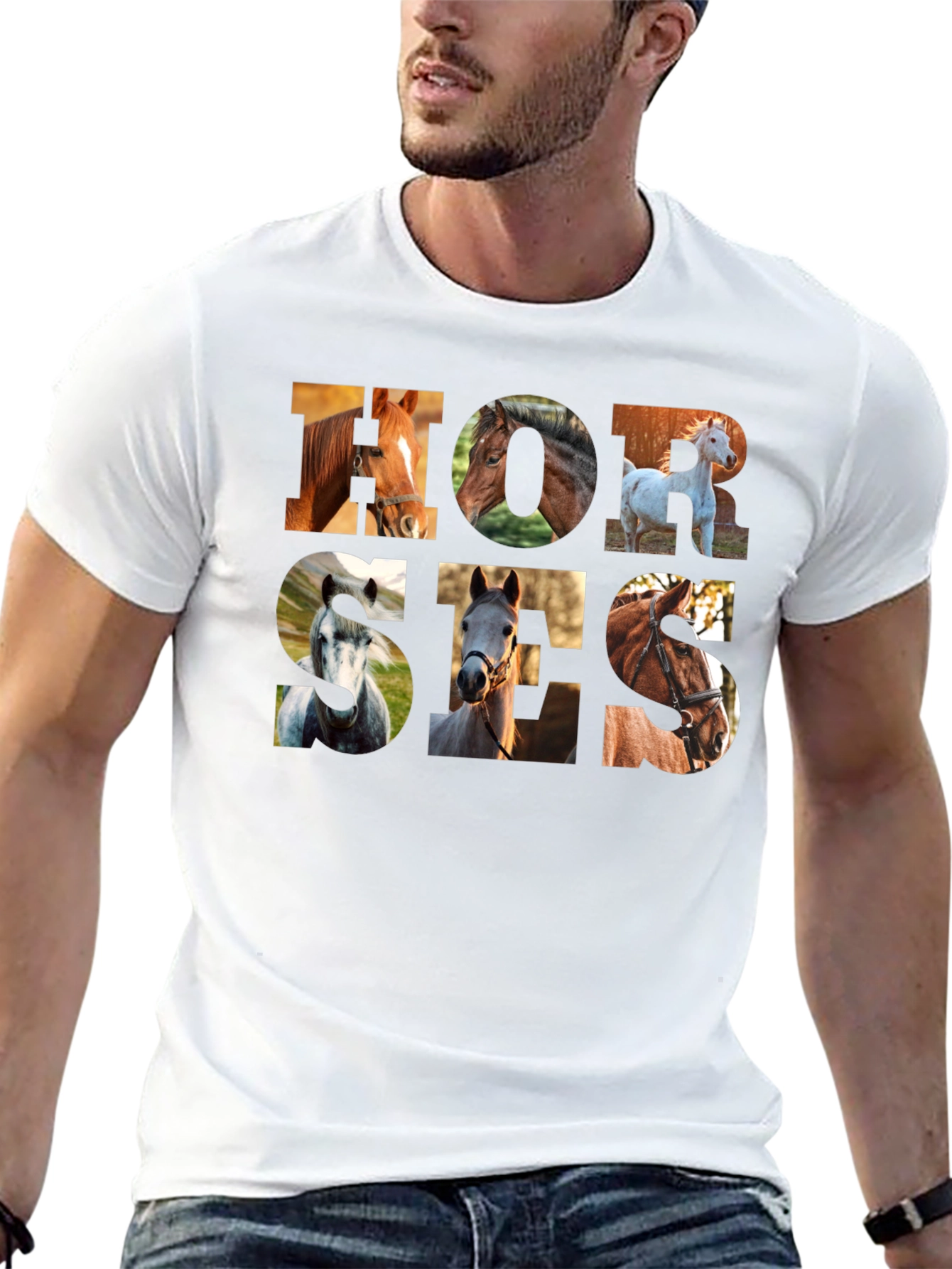 Horse Graphic T-Shirt - Unisex Crew Neck Tee