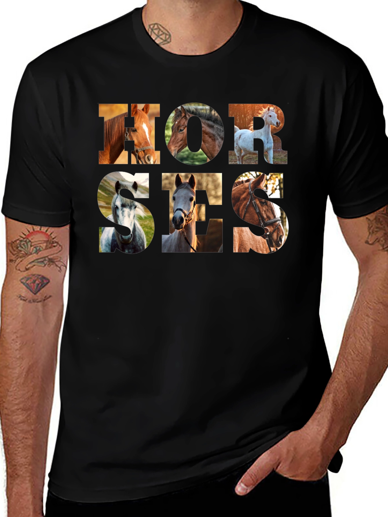 Horse Graphic T-Shirt - Unisex Crew Neck Tee