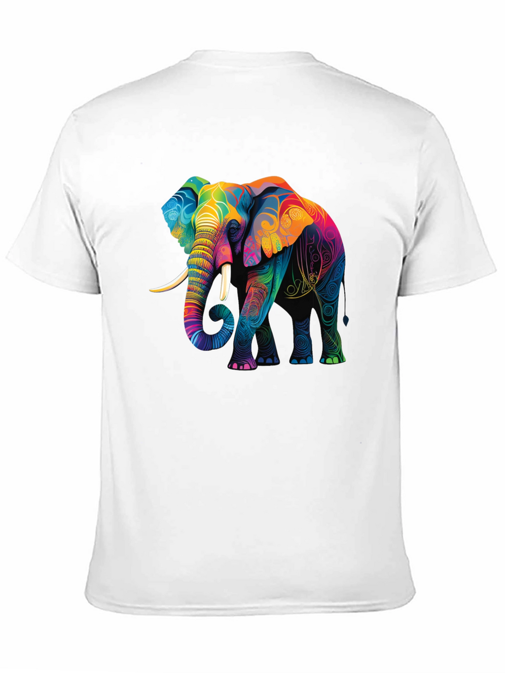 Vibrant Elephant Graphic T-Shirt