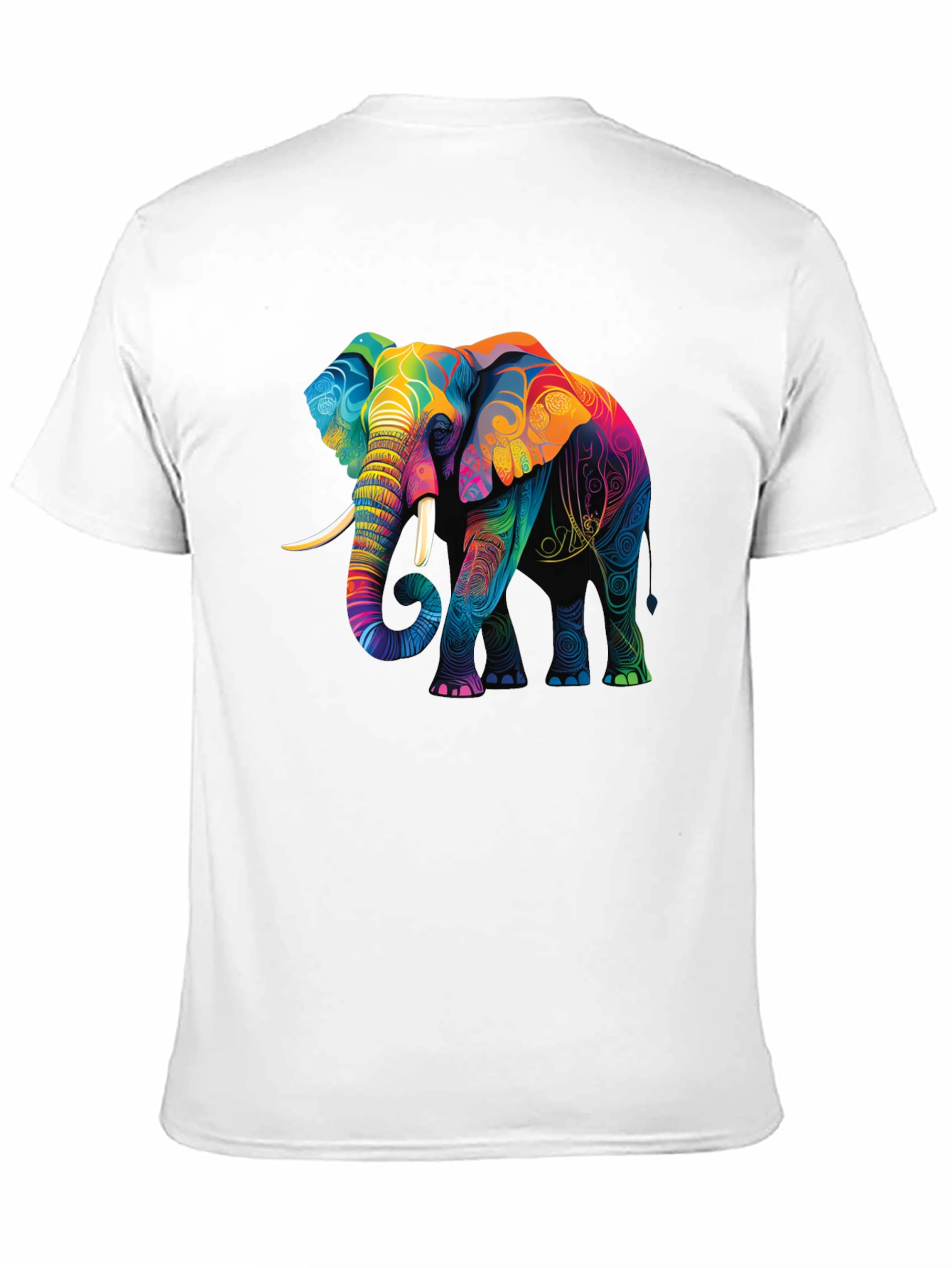 Vibrant Elephant Graphic T-Shirt