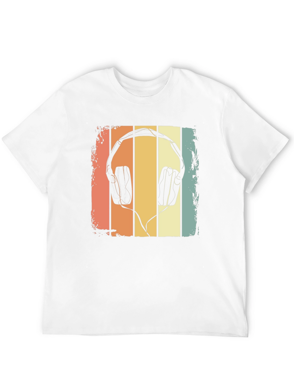 Retro Headphone Graphic T-Shirt