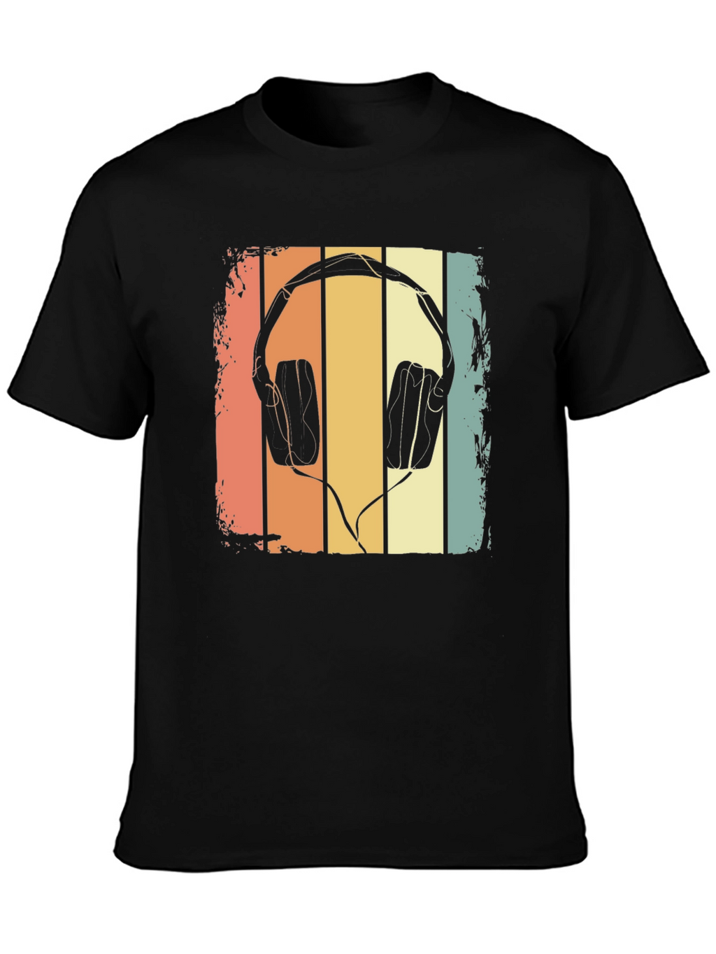 Retro Headphone Graphic T-Shirt