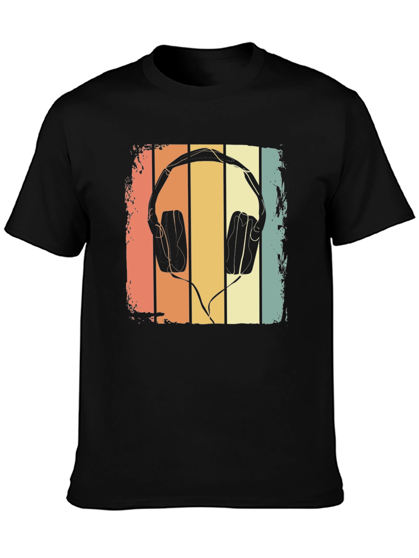 Retro Headphone Graphic T-Shirt