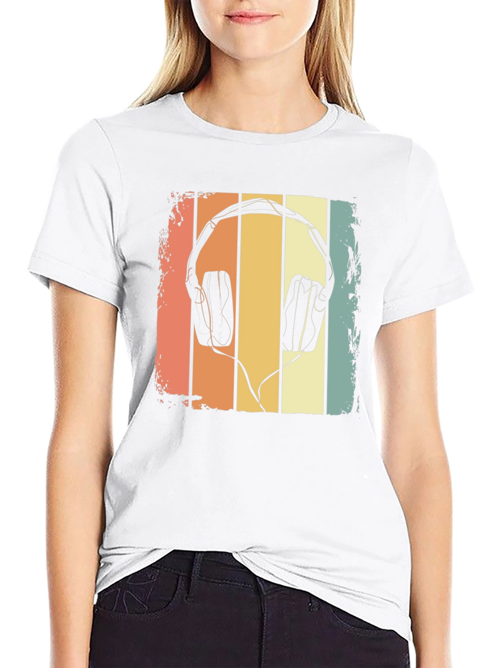 Retro Headphone Graphic T-Shirt