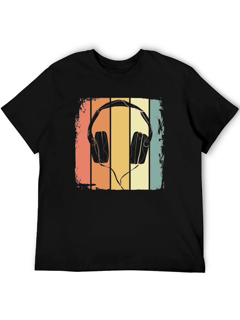 Retro Headphone Graphic T-Shirt
