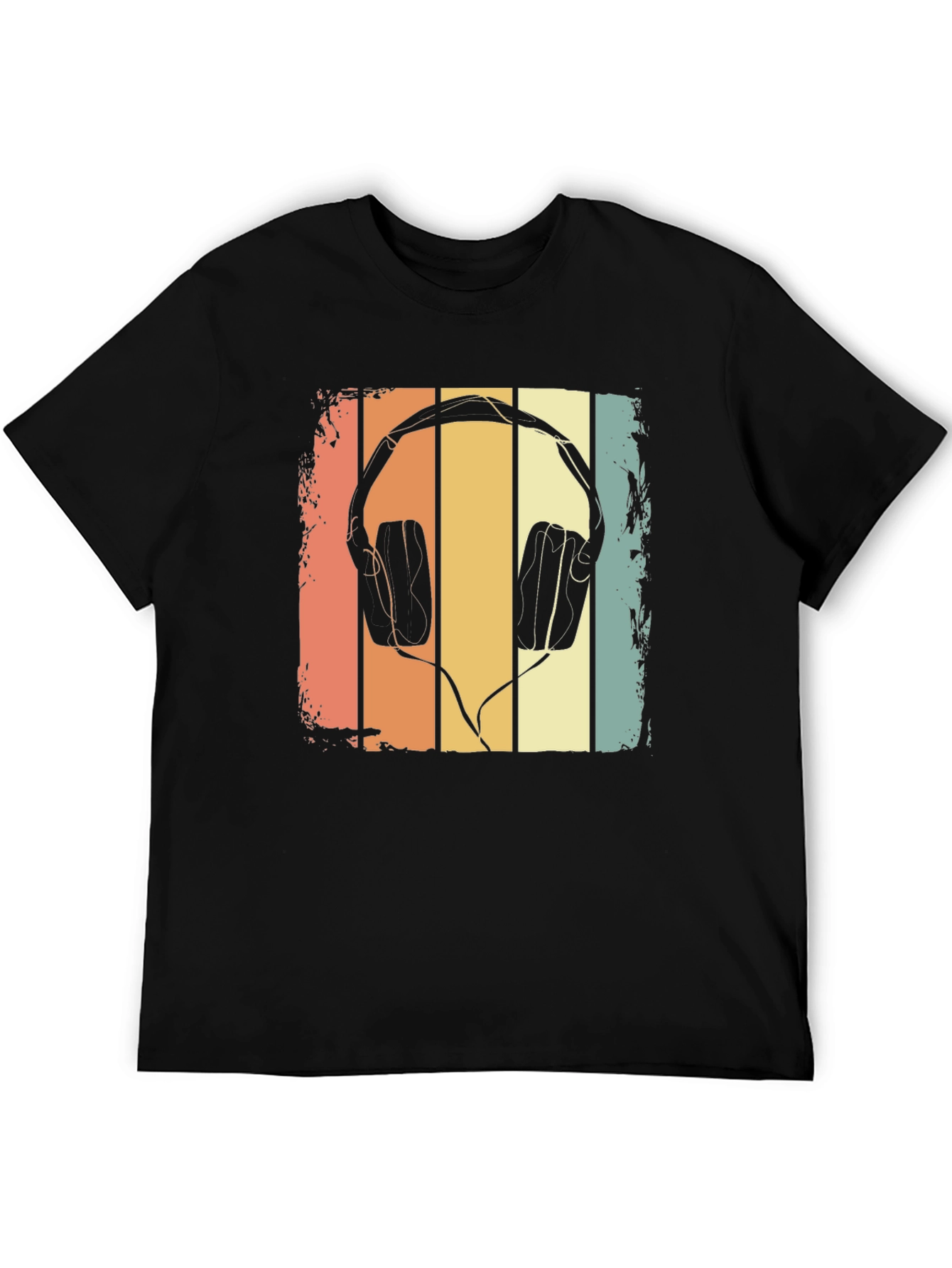 Retro Headphone Graphic T-Shirt