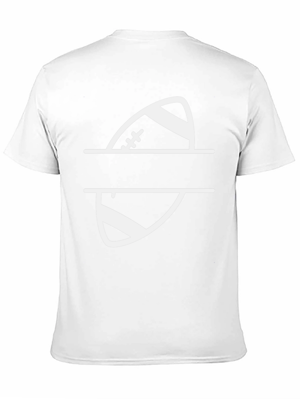 Football Graphic Tee - Personalized Split Design