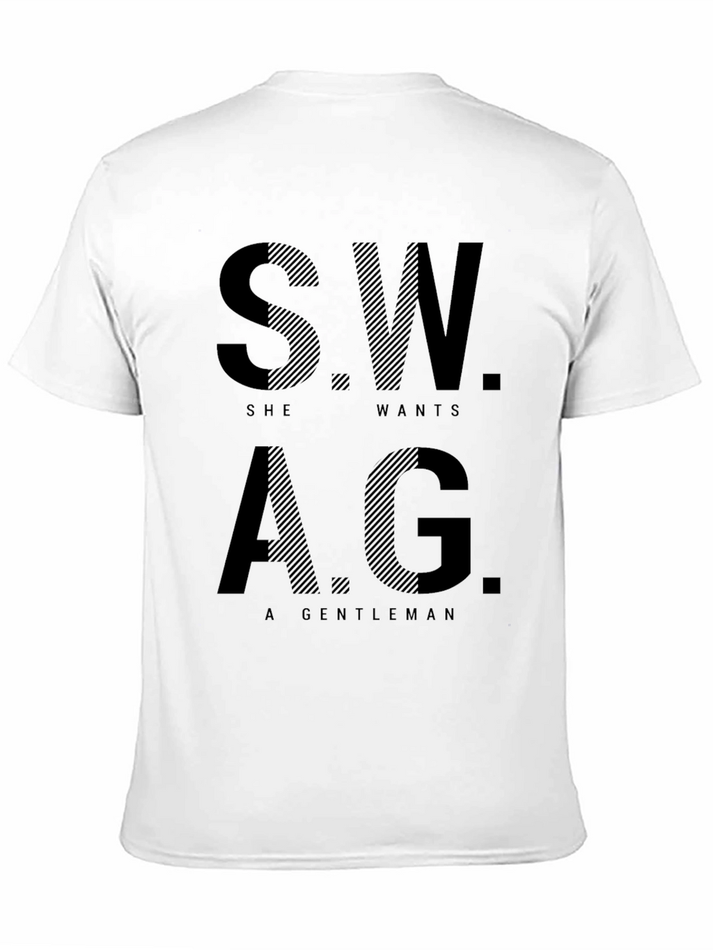 Swag Gentleman Black Graphic Print T-Shirt