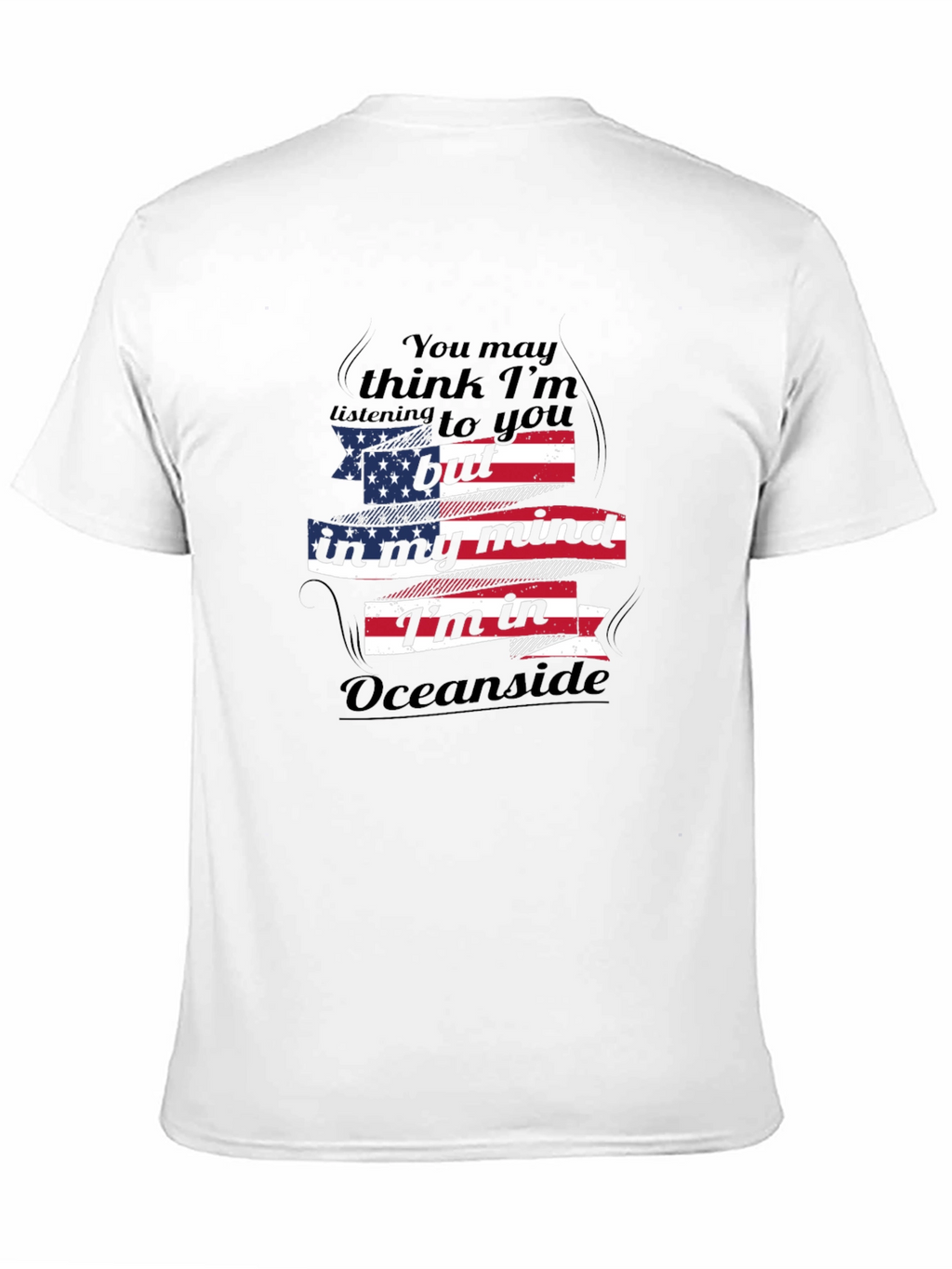 Oceanside Mind T-Shirt: Patriotic Comfort Wear