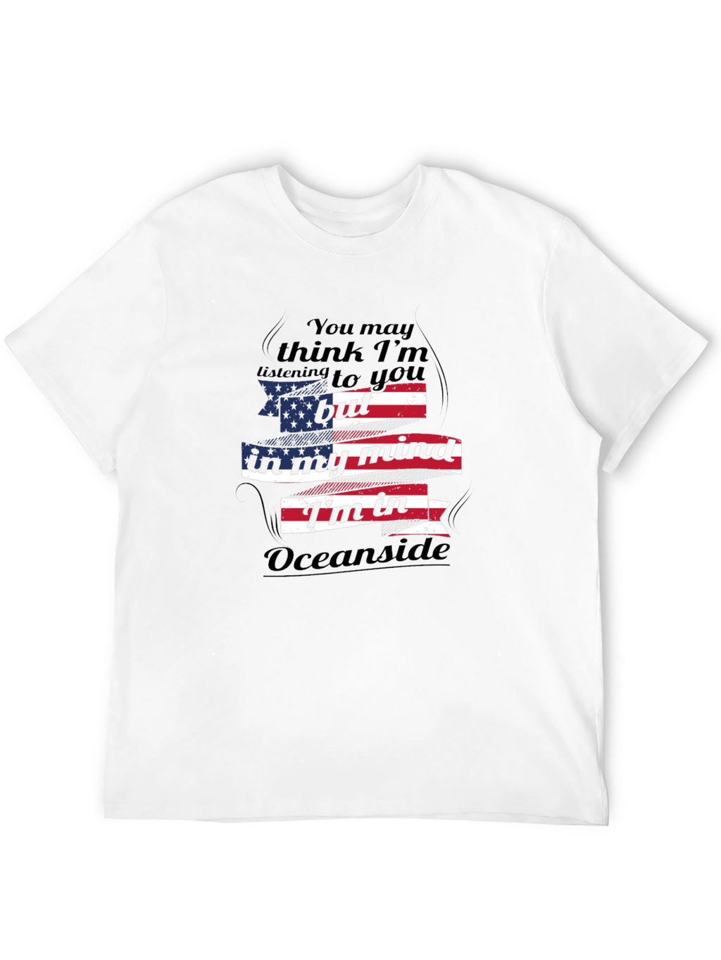 Oceanside Mind T-Shirt: Patriotic Comfort Wear