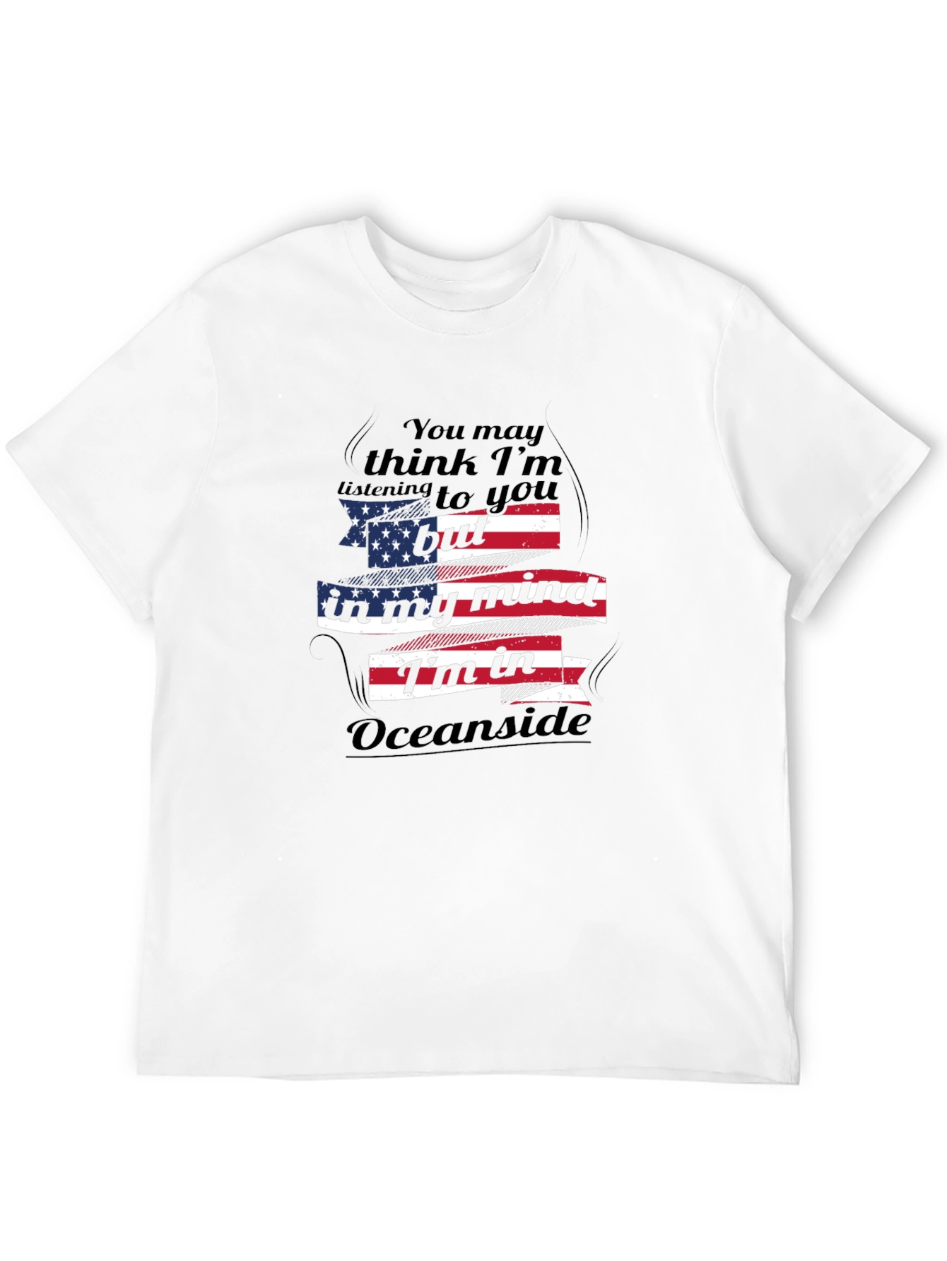 Oceanside Mind T-Shirt: Patriotic Comfort Wear