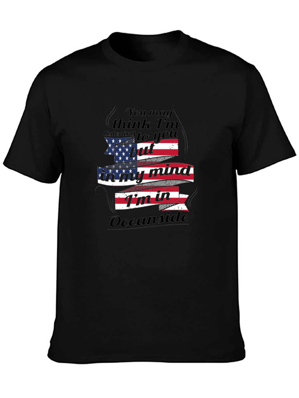 Oceanside Mind T-Shirt: Patriotic Comfort Wear