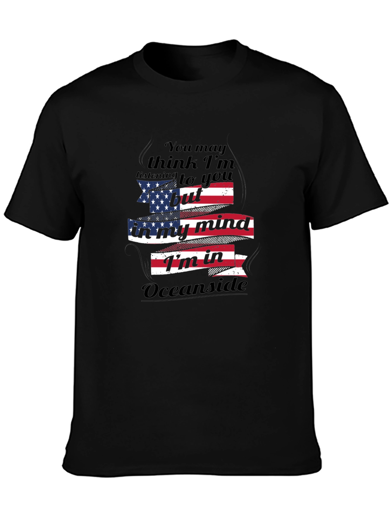 Oceanside Mind T-Shirt: Patriotic Comfort Wear
