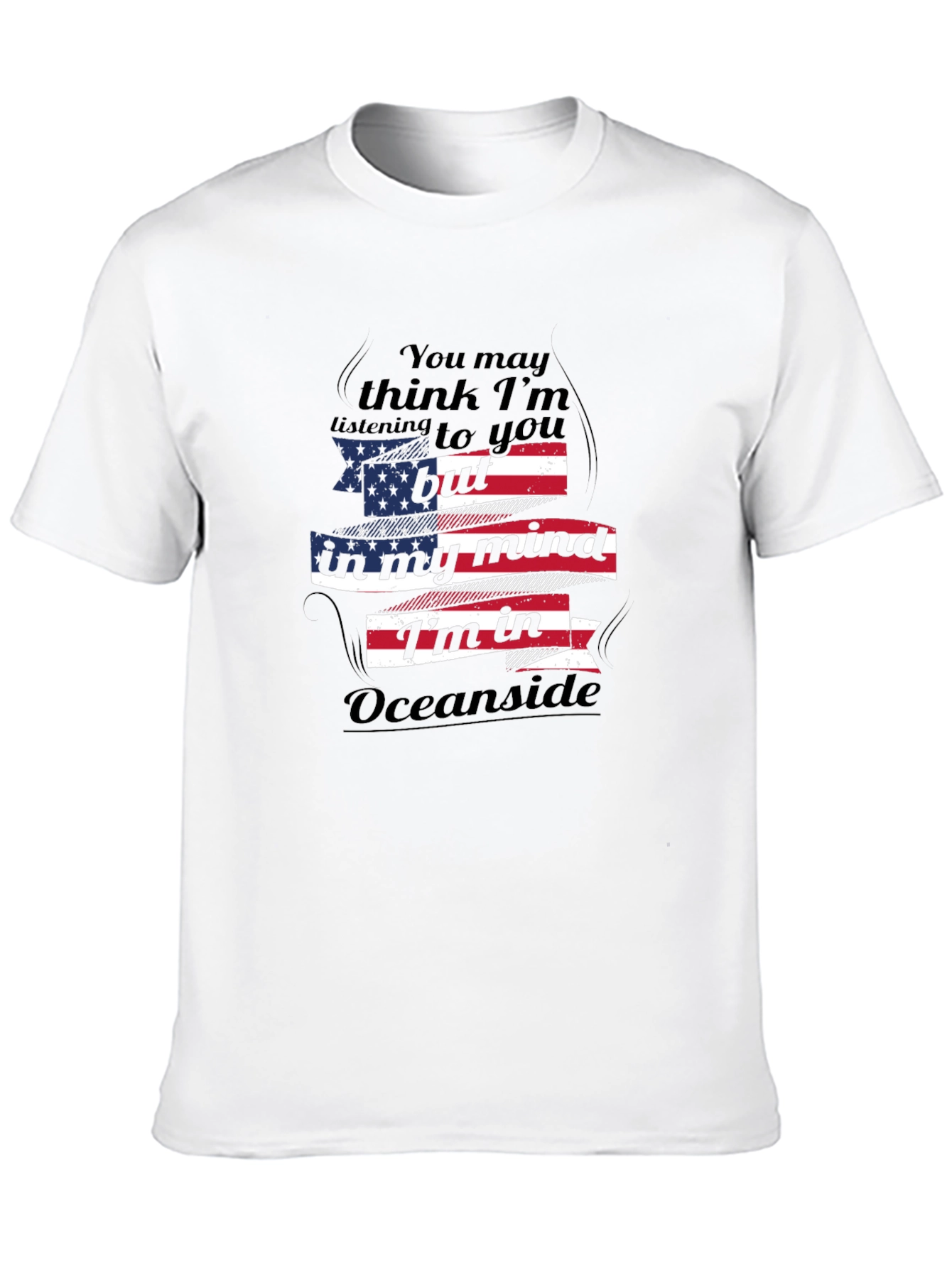 Oceanside Mind T-Shirt: Patriotic Comfort Wear