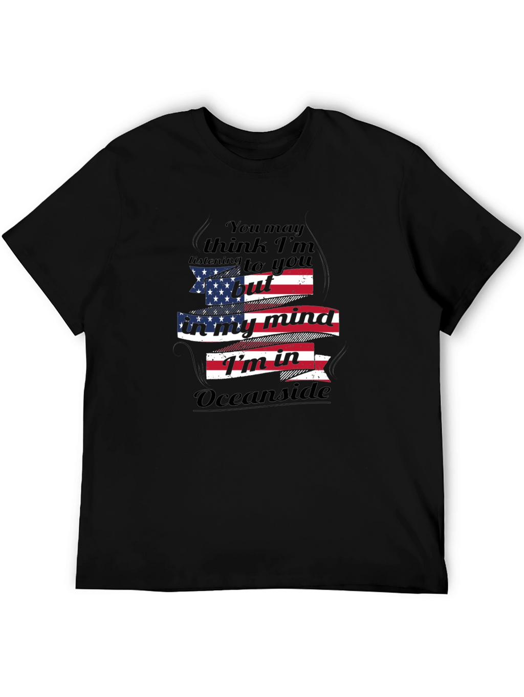 Oceanside Mind T-Shirt: Patriotic Comfort Wear