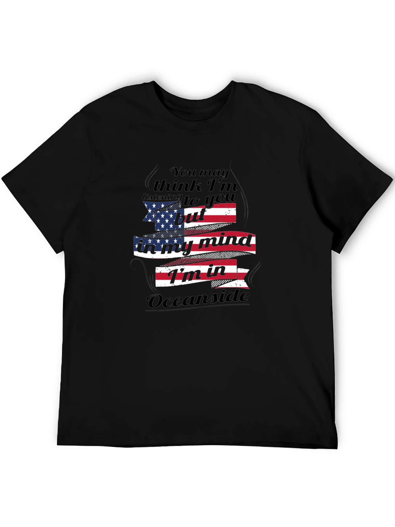 Oceanside Mind T-Shirt: Patriotic Comfort Wear