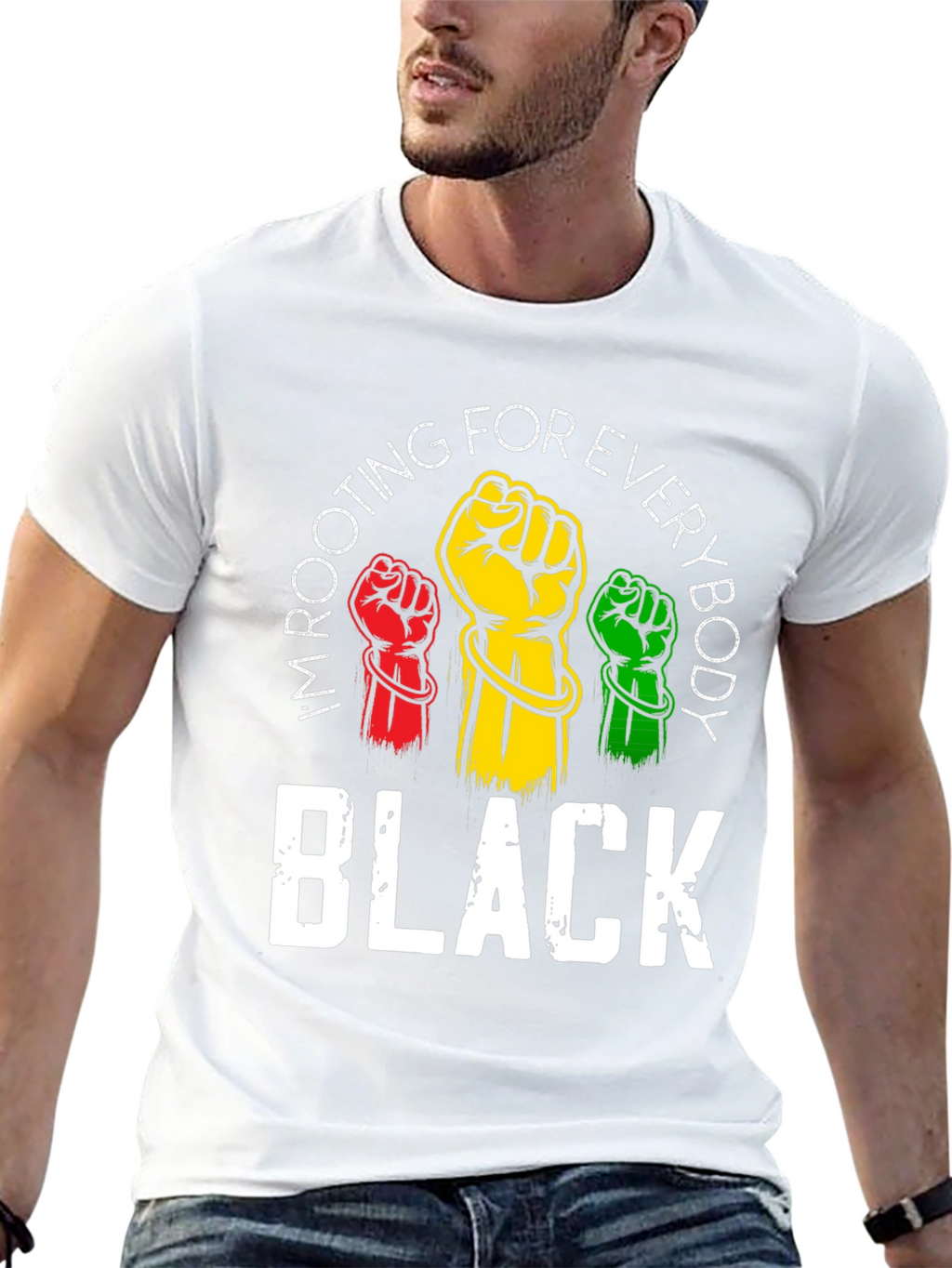 Rooting For Everybody Black T-Shirt