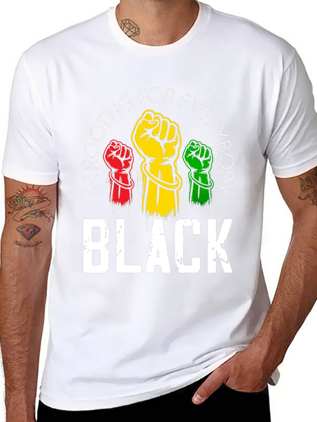 Rooting For Everybody Black T-Shirt