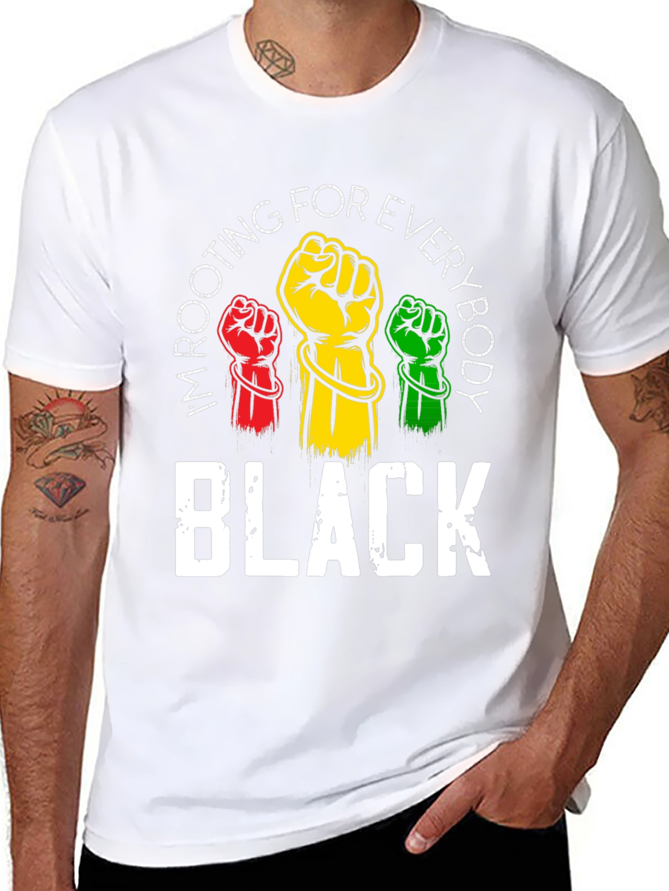 Rooting For Everybody Black T-Shirt