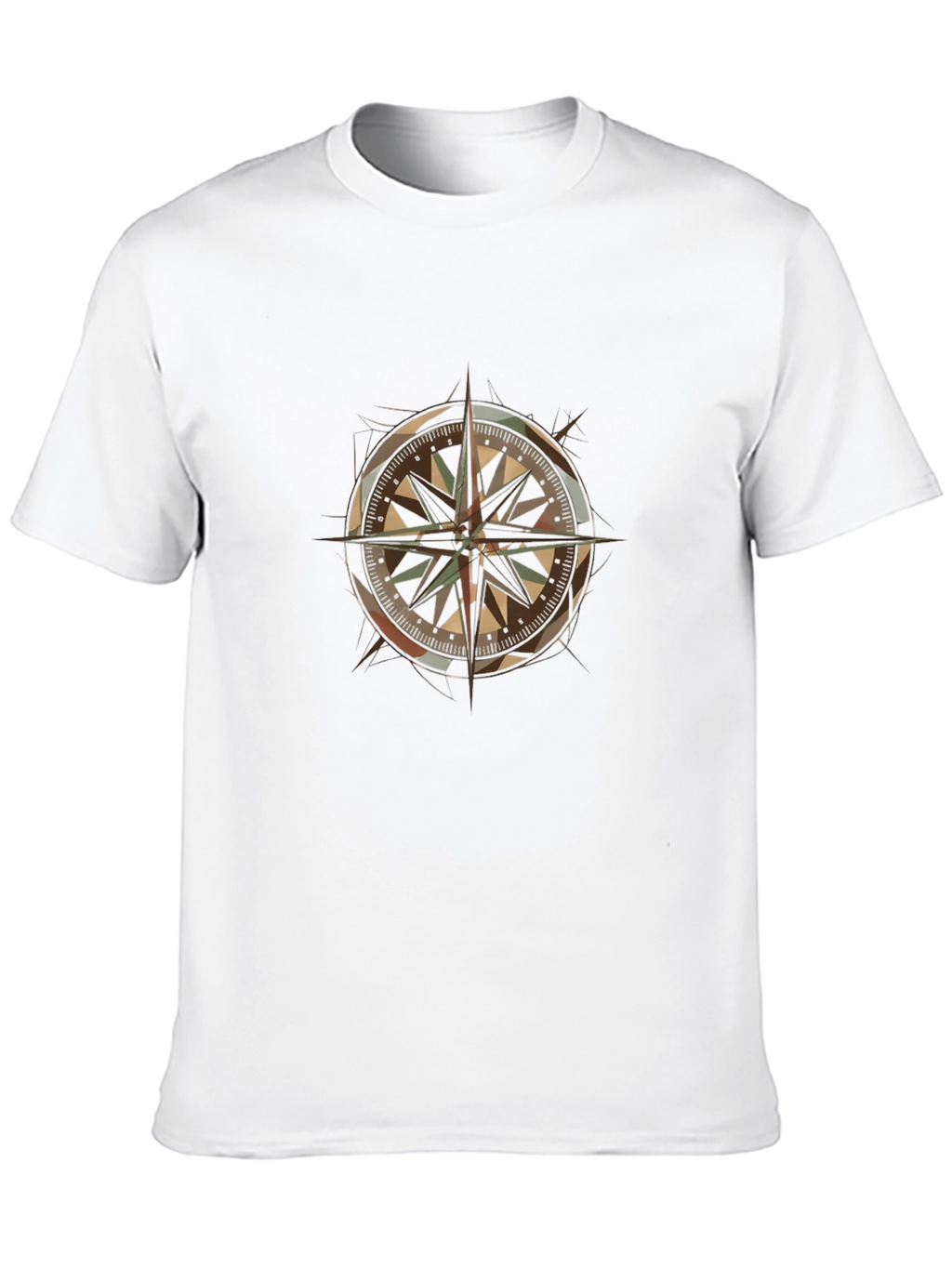 Compass Rose Graphic T-Shirt - Urban Style