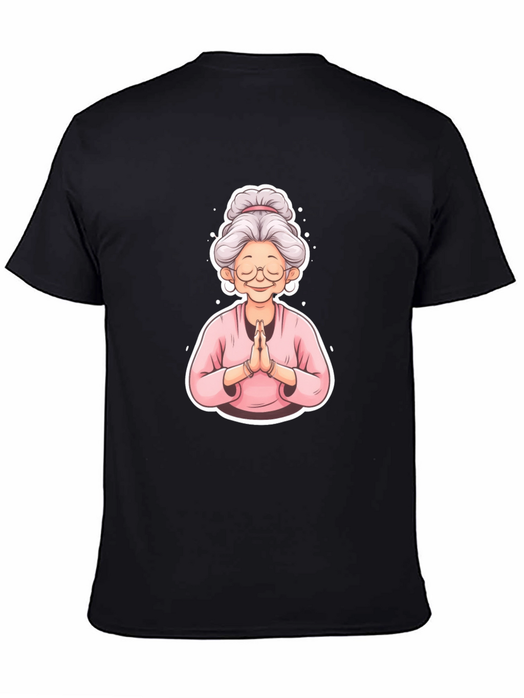 Namaste Grandma Black T-Shirt