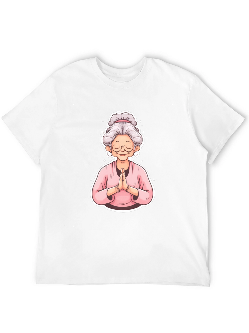 Namaste Grandma Black T-Shirt