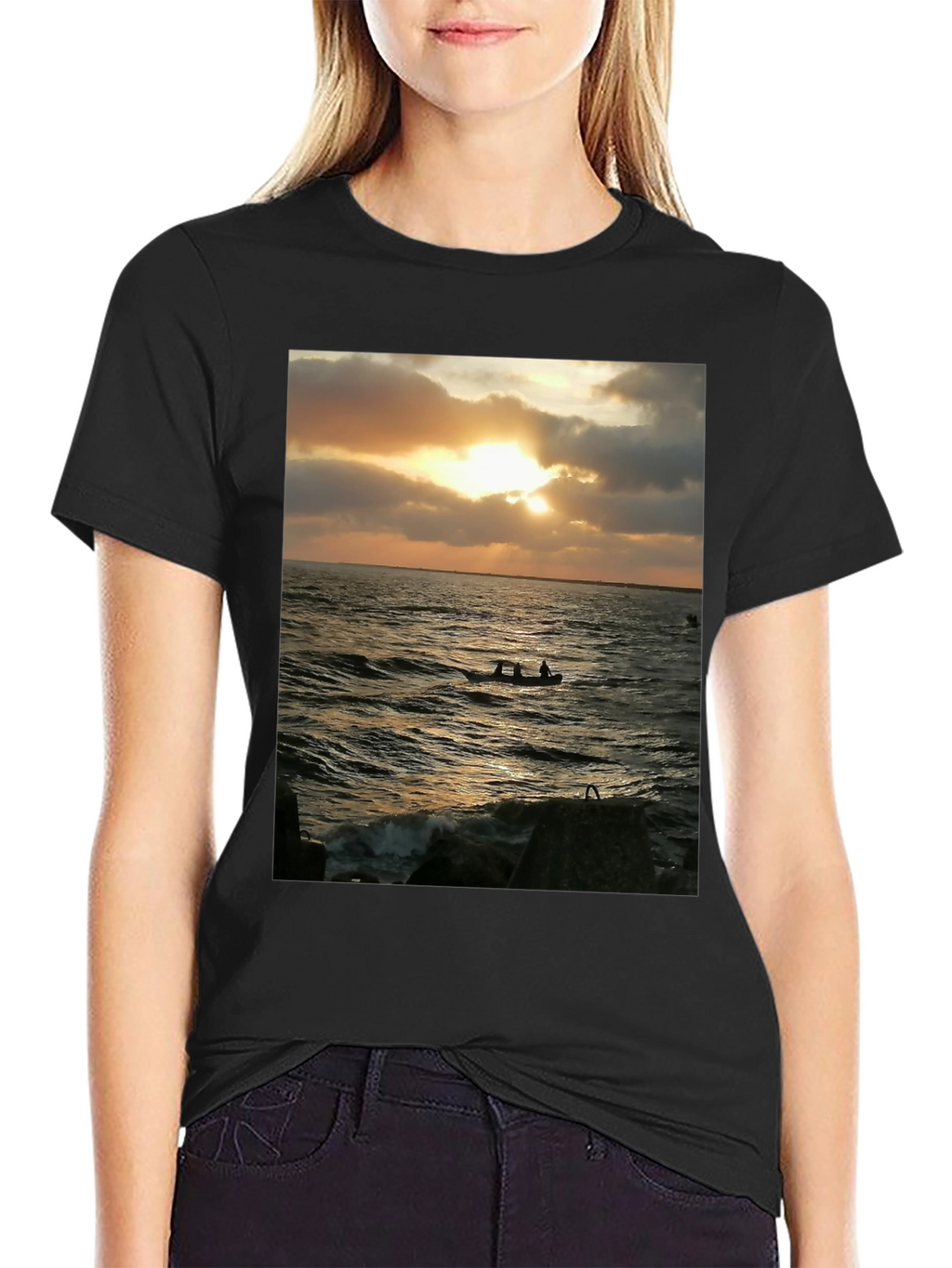 Sunset Boat Trip Graphic Tee