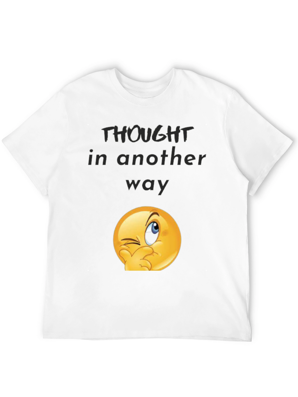 Thought Another Way Wink Emoji Graphic Tee