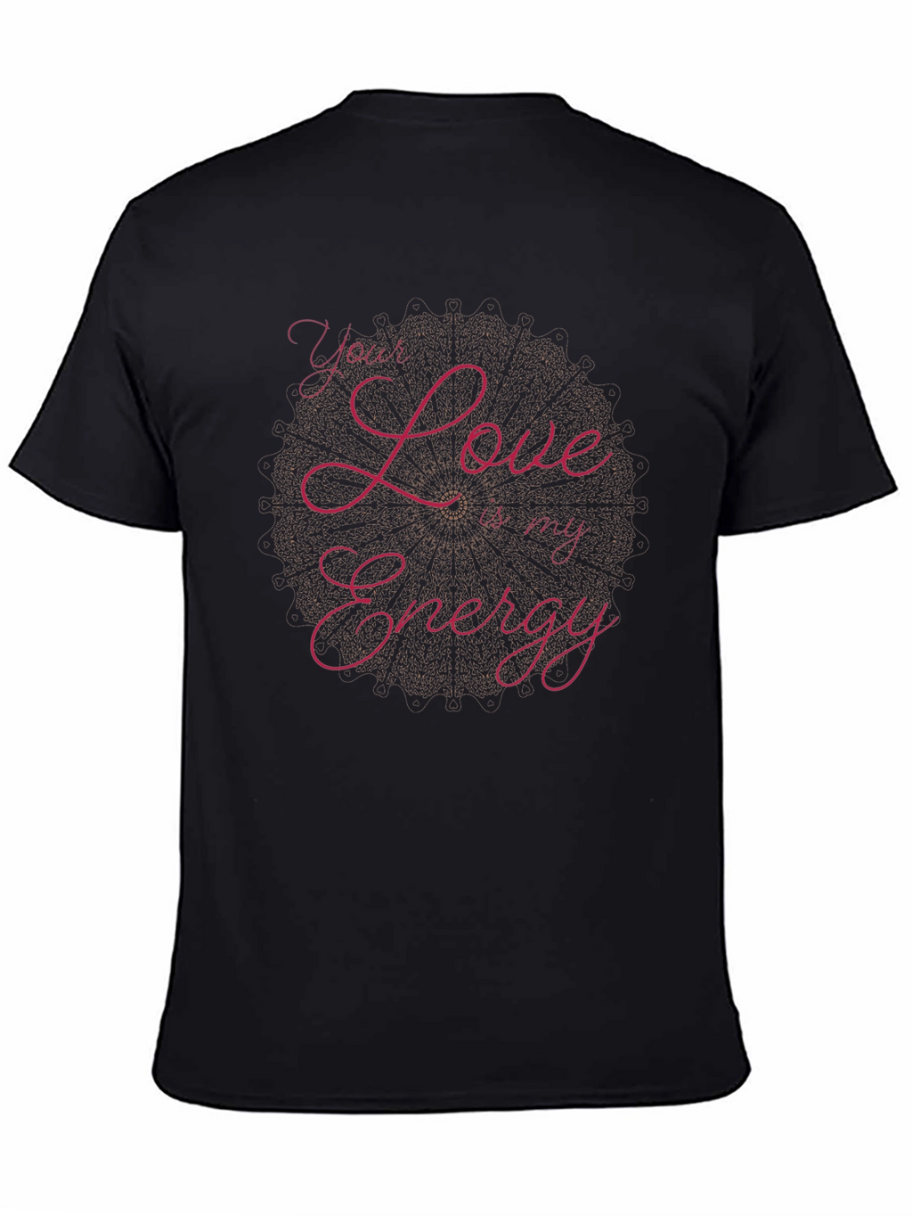 Love is My Energy Black Graphic Tee