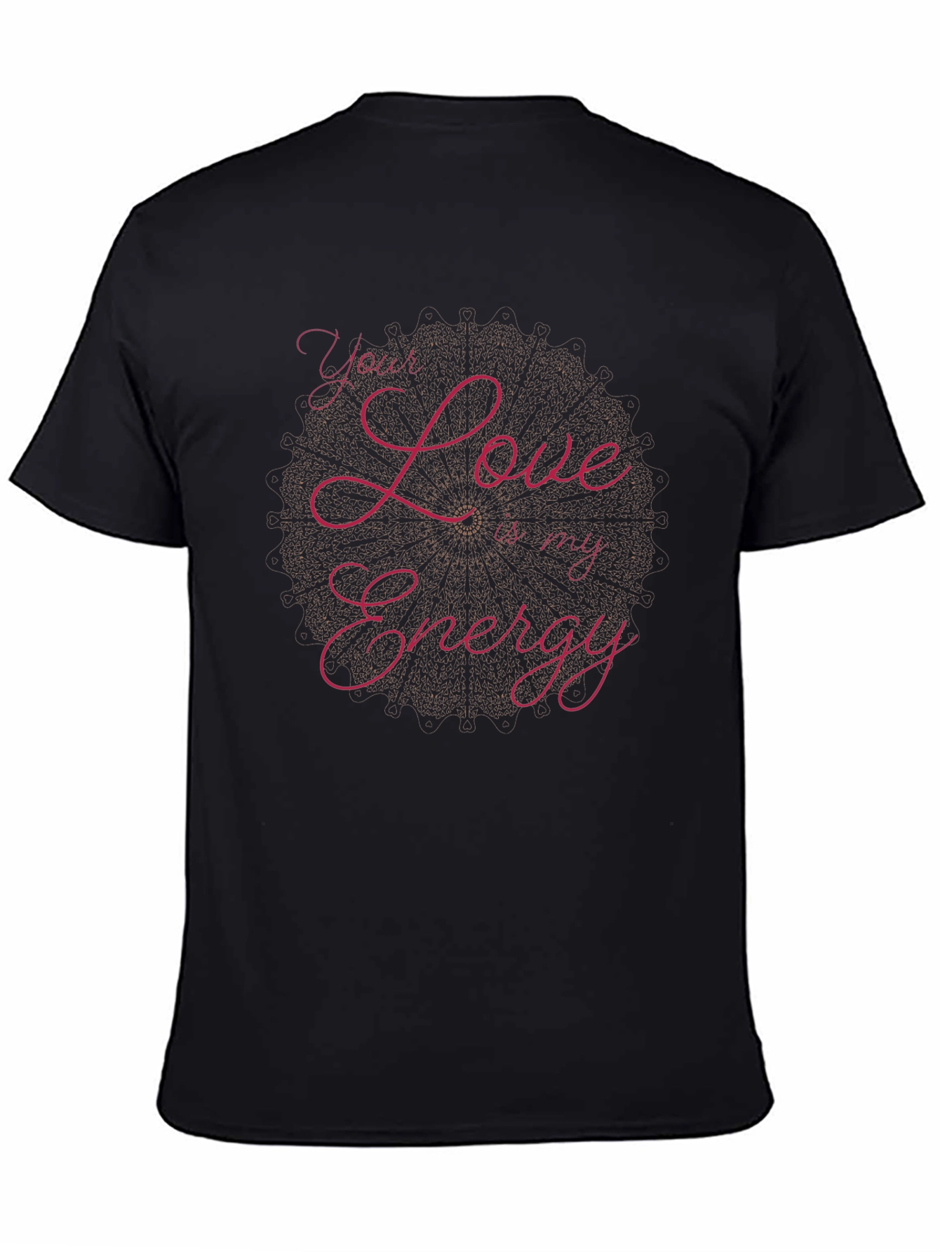Love is My Energy Black Graphic Tee