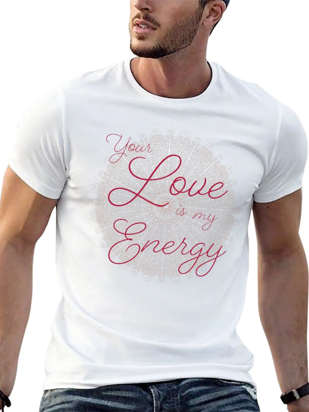 Love is My Energy Black Graphic Tee