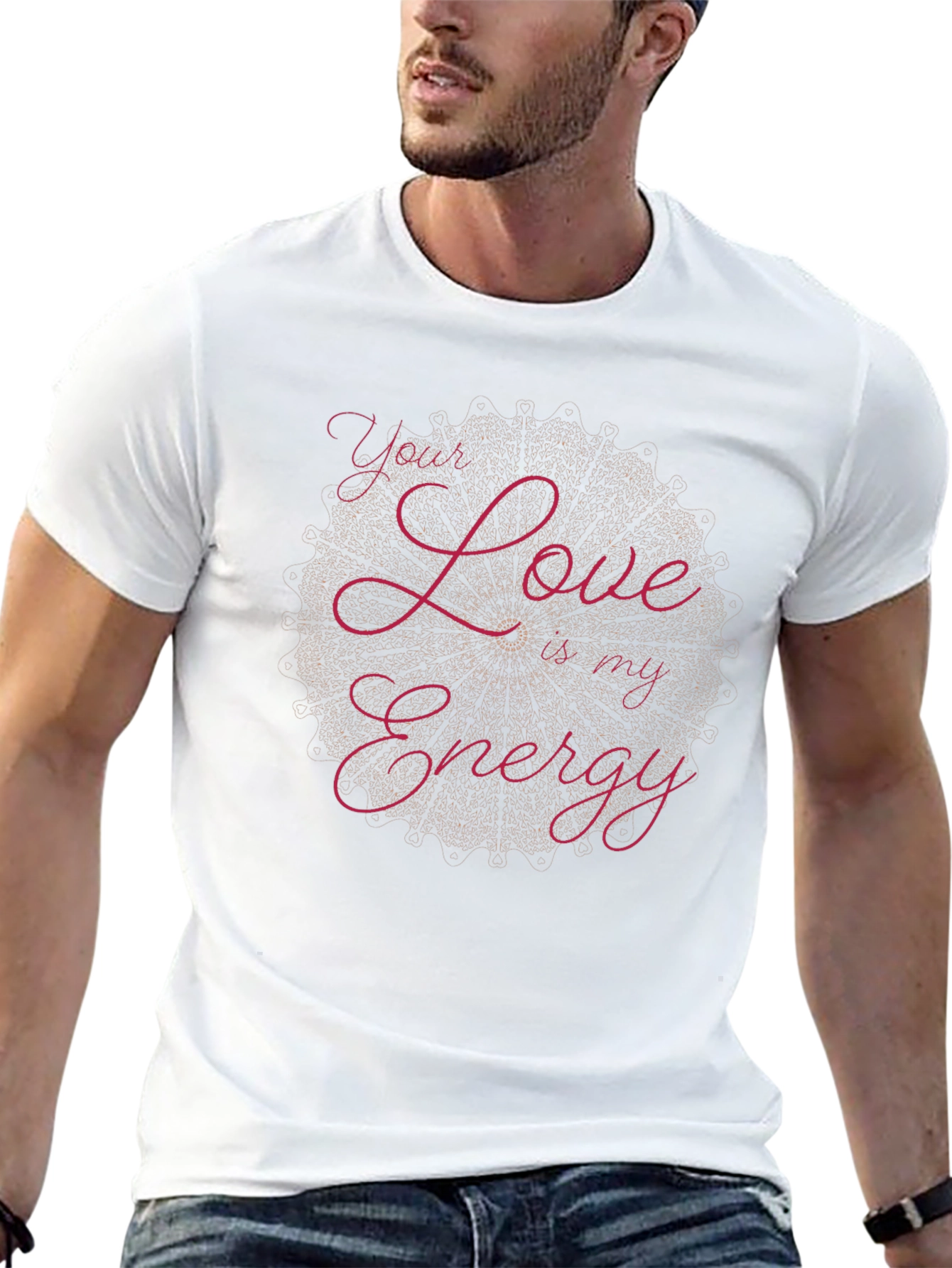 Love is My Energy Black Graphic Tee